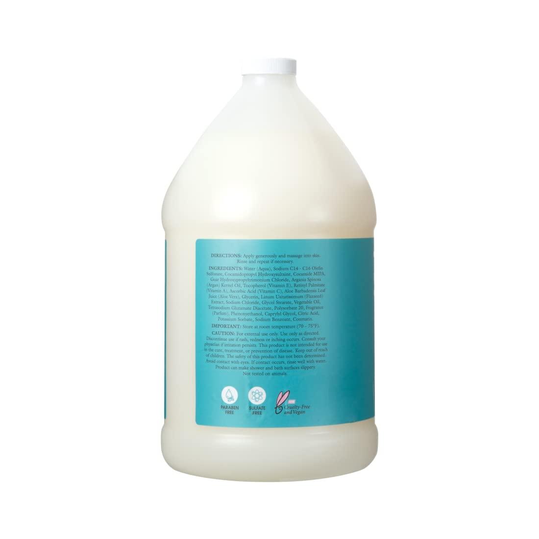 imageGinger Lily Farms Salon Formula 100 Pure Morocco Argan Oil Body Wash for All Skin Types 100 Vegan ampamp CrueltyFree 1 Gallon Refill Pack of 4128 Fl Oz Pack of 1