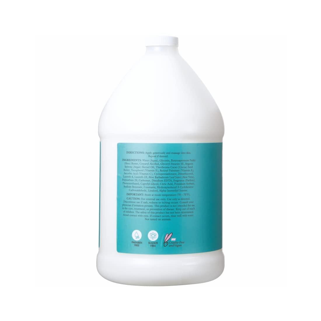 imageGinger Lily Farms Salon Formula 100 Pure Morocco Argan Oil Butter Lotion for All Skin Types 100 Vegan ampamp CrueltyFree 1 Gallon 128 fl oz Refill128 Fl Oz Pack of 4