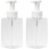 imageGinger Lily Farms Foaming Soap Dispenser Refillable Plastic Pump Bottles for Liquid Hand Soap 12 oz Clear Bottle with White Pump 2Pack15 Oz Clear