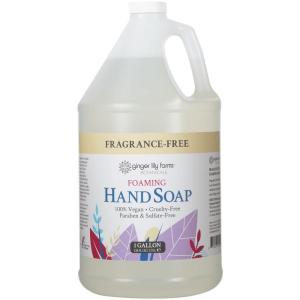 imageGinger Lily Farms Botanicals AllPurpose Foaming Hand Soap Refill 100 Vegan ampamp CrueltyFree Lavender Chamomile Scent 1 Gallon 128 Fl OzFragrance Free