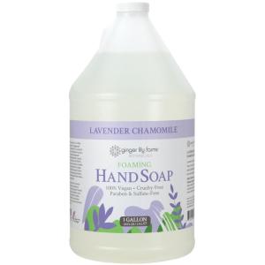 imageGinger Lily Farms Botanicals AllPurpose Foaming Hand Soap Refill 100 Vegan ampamp CrueltyFree Lavender Chamomile Scent 1 Gallon 128 Fl OzLavender Chamomile