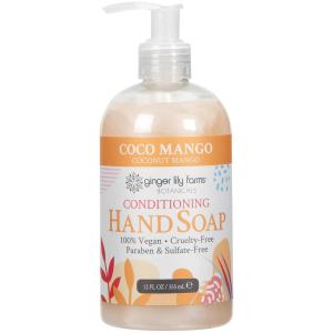 imageGinger Lily Farms Botanicals AllPurpose Liquid Hand Soap Refill Coco Mango 100 Vegan ampamp CrueltyFree Coconut Mango Scent 1 Gallon Pack of 412 Ounce Pack of 1