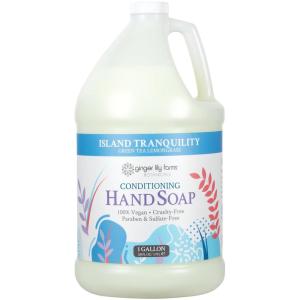 imageGinger Lily Farms Botanicals AllPurpose Liquid Hand Soap Refill Island Tranquility 100 Vegan ampamp CrueltyFree Green Tea Lemongrass Scent 1 Gallon Pack of 4128 Ounce Pack of 1