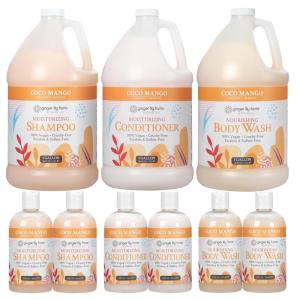 imageGinger Lily Farms Botanicals Hospitality Kit Coco Mango 9Pc Set Includes Shampoo Conditioner ampamp Body Wash 100 Vegan ampamp CrueltyFree Coconut Mango Scent