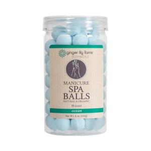 imageGinger Lily Farms Botanicals Manicure Spa Balls Ocean Manicure Soak Balls Replenishes Moisture Softens and Conditions Skin 8 Ounces 80CountOcean