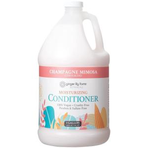 imageGinger Lily Farms Botanicals Moisturizing Conditioner for Dry Hair Champagne Mimosa 100 Vegan ampamp CrueltyFree Citrus Blend Scent 1 Gallon 128 fl oz Refill