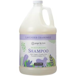 imageGinger Lily Farms Botanicals Moisturizing Shampoo for All Hair Types 100 Vegan ampamp CrueltyFree Lavender Chamomile Scent 1 Gallon Refill 128 fl oz128 Fl Oz Pack of 1