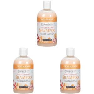 imageGinger Lily Farms Botanicals Moisturizing Shampoo for All Hair Types Coco Mango 100 Vegan ampamp CrueltyFree Coconut Mango Scent 1 Gallon 128 fl oz Refill12 Fl Oz Pack of 3