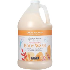 imageGinger Lily Farms Botanicals Nourishing Body Wash Coco Mango 100 Vegan ampamp CrueltyFree Coconut Mango Scent 12 Fl Oz Pack of 6128 Ounce Pack of 1