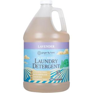 imageGinger Lily Farms Botanicals PlantBased Liquid Laundry Detergent Lavender Concentrated Formula HE Compatible 85 Loads 1 Gallon 128 fl ozLavender