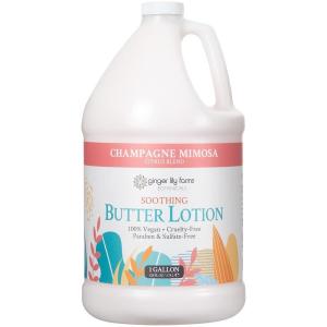 imageGinger Lily Farms Botanicals Soothing Butter Lotion for Dry Skin Champagne Mimosa 100 Vegan ampamp CrueltyFree Citrus Blend Scent 1 Gallon 128 fl oz Refill128 Fl Oz Pack of 1