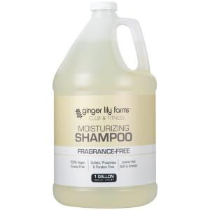 imageGinger Lily Farms Club ampamp Fitness Moisturizing Shampoo for All Hair Types 100 Vegan ampamp CrueltyFree Fragrance Free 1 Gallon 128 fl oz Refill