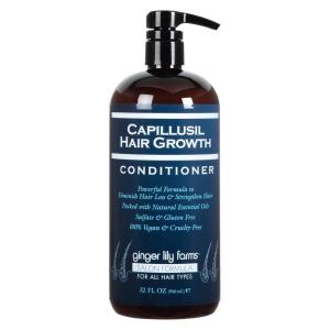 imageGinger Lily Farms Salon Formula Capillusil Hair Growth Conditioner for All Hair Types 100 Vegan ampamp CrueltyFree 32 Fl Oz