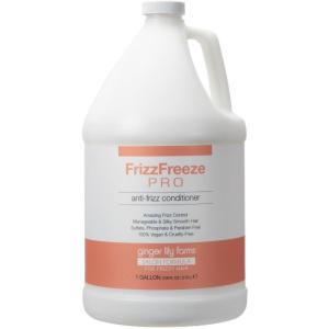 imageGinger Lily Farms Salon Formula FrizzFreeze Pro AntiFrizz Conditioner for Frizzy Hair 100 Vegan ampamp CrueltyFree 1 Gallon 128 fl oz Refill