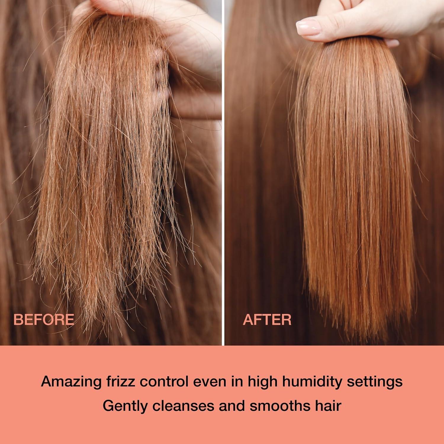 imageGinger Lily Farms Salon Formula FrizzFreeze Pro AntiFrizz Shampoo for Frizzy Hair 100 Vegan ampamp CrueltyFree 1 Gallon 128 fl oz Refill