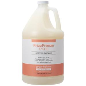 imageGinger Lily Farms Salon Formula FrizzFreeze Pro AntiFrizz Shampoo for Frizzy Hair 100 Vegan ampamp CrueltyFree 1 Gallon 128 fl oz Refill
