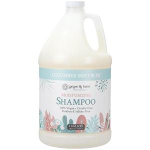 imageGinger Lily Farms Botanicals Moisturizing Shampoo for All Hair Types Champagne Mimosa 100 Vegan amp CrueltyFree Citrus Blend Scent 1 Gallon 128 fl oz RefillCucumber Mint Bliss