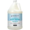 imageGinger Lily Farms Club amp Fitness Nourishing Body Wash 100 Vegan amp CrueltyFree Bath amp Shower Gel for Men and Women Fragrance Free 1 Gallon Pack of 4Rain Water