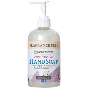 imageGinger Lily Farms Botanicals Conditioning Liquid Hand Soap Refill 100 Vegan amp CrueltyFree Whispering Rose Scent 1 Gallon 128 fl ozFragrance Free