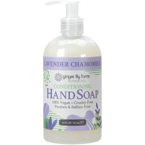 imageGinger Lily Farms Botanicals Conditioning Liquid Hand Soap Refill 100 Vegan amp CrueltyFree Whispering Rose Scent 1 Gallon 128 fl ozLavender Chamomile