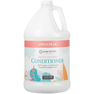 imageGinger Lily Farms Botanicals Moisturizing Conditioner for Dry Hair 100 Vegan amp CrueltyFree Apple Pear Scent 1 Gallon Pack of 4Apple Pear