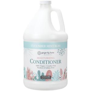 imageGinger Lily Farms Botanicals Moisturizing Conditioner for Dry Hair 100 Vegan amp CrueltyFree Apple Pear Scent 1 Gallon Pack of 4Cucumber Mint Bliss