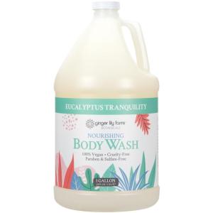 imageGinger Lily Farms Botanicals Nourishing Body Wash Eucalyptus Tranquility 100 Vegan amp CrueltyFree 1 Gallon 128 fl oz RefillEucalyptus Tranquility