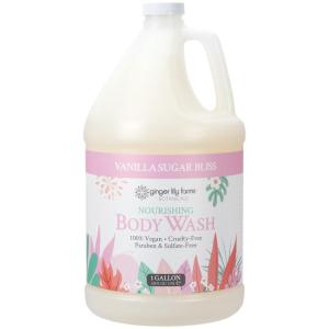 imageGinger Lily Farms Botanicals Nourishing Body Wash Eucalyptus Tranquility 100 Vegan amp CrueltyFree 1 Gallon 128 fl oz RefillVanilla