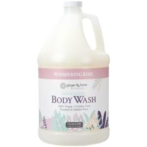 imageGinger Lily Farms Botanicals Nourishing Body Wash Eucalyptus Tranquility 100 Vegan amp CrueltyFree 1 Gallon 128 fl oz RefillWhispering Rose