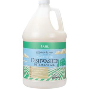 imageGinger Lily Farms Botanicals PlantBased Dishwasher Detergent Gel 100 Vegan amp CrueltyFree FragranceFree 1 Gallon Refill Pack of 4Basil