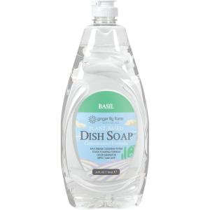 imageGinger Lily Farms Botanicals PlantBased Liquid Dish Soap Concentrated Formula with Max Grease Cleaning Power CrueltyFree Apple Pear Scent 24 Fl OzBasil