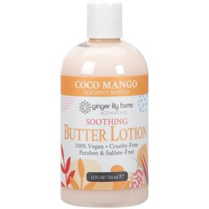 imageGinger Lily Farms Botanicals Soothing Butter Lotion for Dry Skin 100 Vegan amp CrueltyFree Lavender Chamomile Scent 1 Gallon Pack of 4Coco Mango