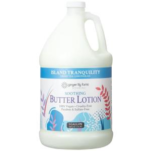 imageGinger Lily Farms Botanicals Soothing Butter Lotion for Dry Skin 100 Vegan amp CrueltyFree Lavender Chamomile Scent 1 Gallon Pack of 4Island Tranquility