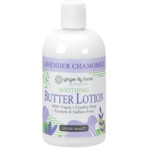 imageGinger Lily Farms Botanicals Soothing Butter Lotion for Dry Skin 100 Vegan amp CrueltyFree Lavender Chamomile Scent 1 Gallon Pack of 4Lavender Chamomile