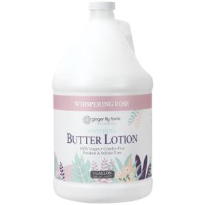imageGinger Lily Farms Botanicals Soothing Butter Lotion for Dry Skin 100 Vegan amp CrueltyFree Lavender Chamomile Scent 1 Gallon Pack of 4Whispering Rose