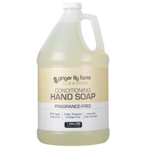 imageGinger Lily Farms Club amp Fitness Conditioning Liquid Hand Soap Refill 100 Vegan amp CrueltyFree Citrus Scent 1 Gallon Pack of 4Fragrance Free