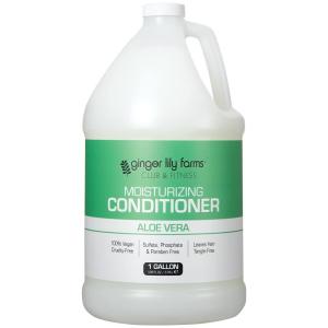 imageGinger Lily Farms Club amp Fitness Moisturizing Conditioner for Dry Hair 100 Vegan amp CrueltyFree Fragrance Free 1 Gallon Pack of 4Aloe Vera