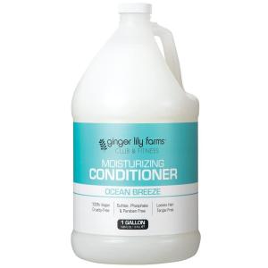 imageGinger Lily Farms Club amp Fitness Moisturizing Conditioner for Dry Hair 100 Vegan amp CrueltyFree Fragrance Free 1 Gallon Pack of 4Ocean Breeze