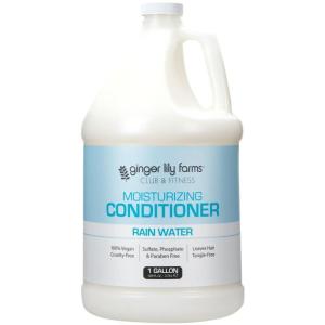 imageGinger Lily Farms Club amp Fitness Moisturizing Conditioner for Dry Hair 100 Vegan amp CrueltyFree Fragrance Free 1 Gallon Pack of 4Rain Water