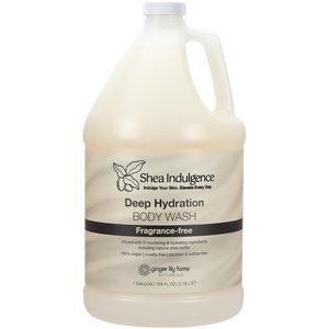 image:imageGinger Lily Farms Botanicals Shea Indulgence Deep Hydration Body Wash 100 Vegan amp CrueltyFree Lavender Chamomile Scent 1 Gallon 128 fl oz RefillFragrance Free