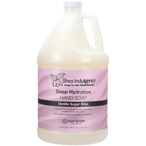 image:imageGinger Lily Farms Botanicals Shea Indulgence Deep Hydration Liquid Hand Soap Refill 100 Vegan amp CrueltyFree Lavender Chamomile Scent 1 Gallon 128 fl ozVanilla