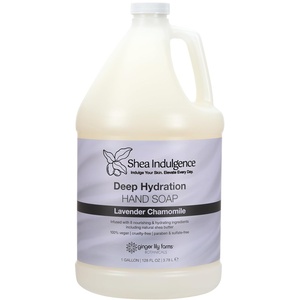 image:imageGinger Lily Farms Botanicals Shea Indulgence Deep Hydration Liquid Hand Soap Refill 100 Vegan amp CrueltyFree Lavender Chamomile Scent 1 Gallon 128 fl ozLavender Chamomile